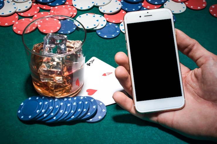 Antarmuka aplikasi carawin77 menampilkan meja dealer langsung dan pasar sportsbook di layar ponsel
